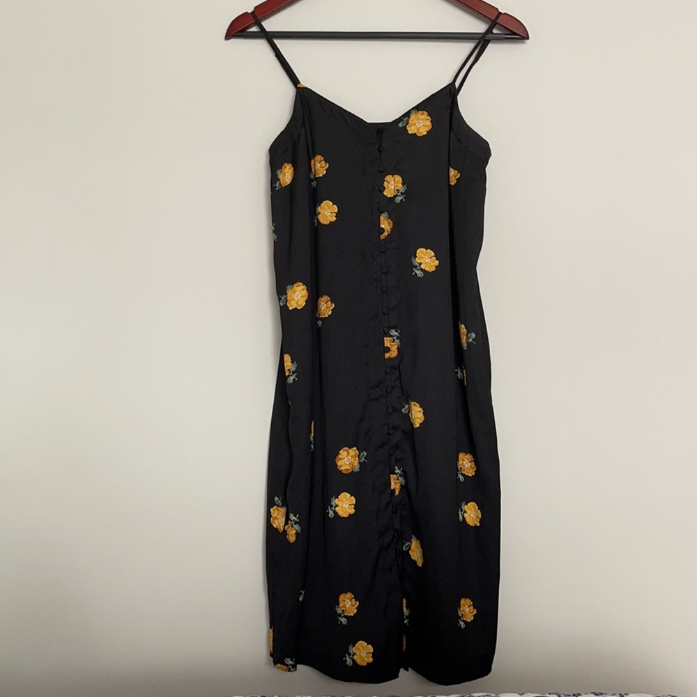 Madewell Button-Front Slip Dress